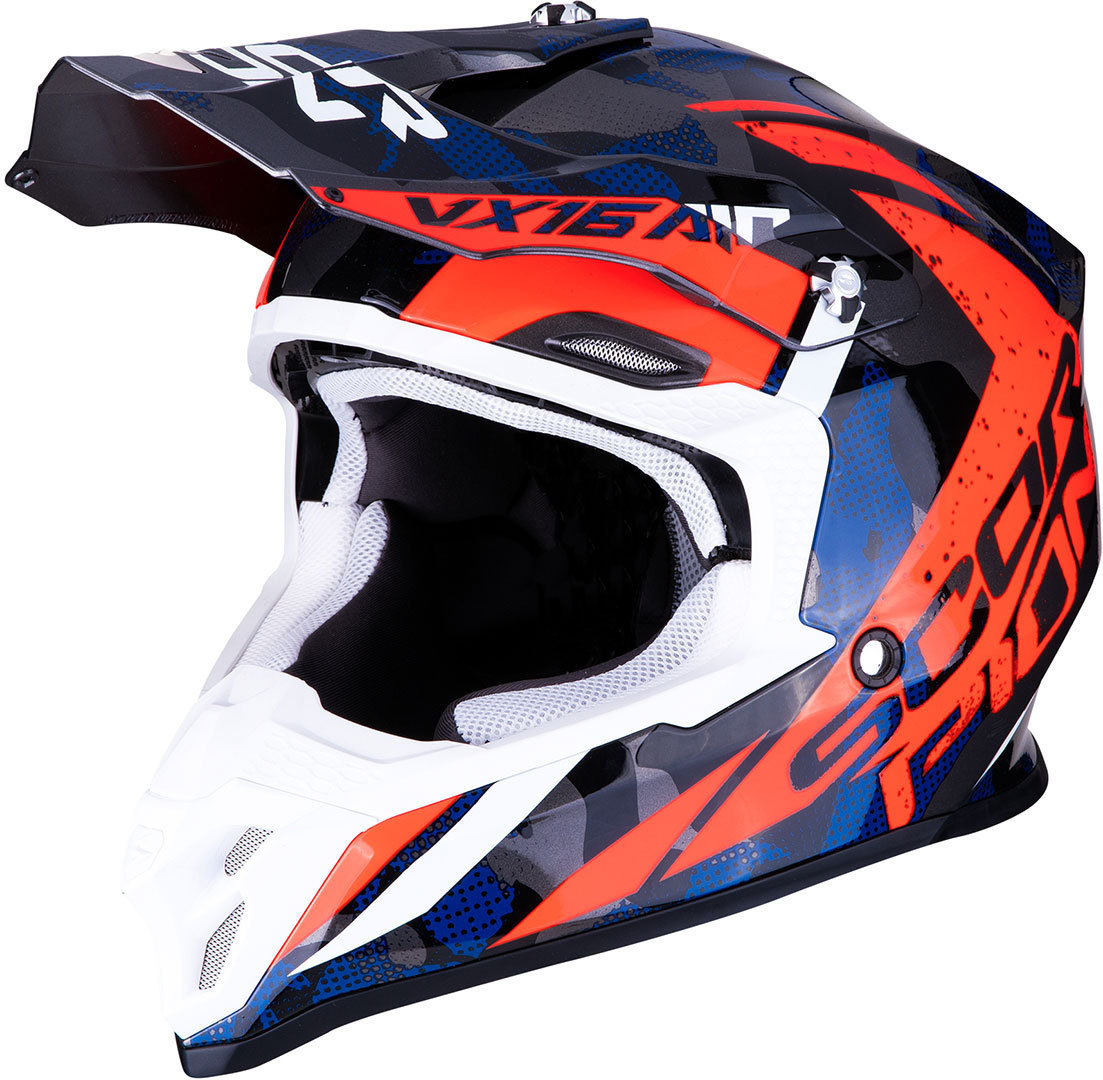 Scorpion VX-16 Air Waka Silver/Red/Blue