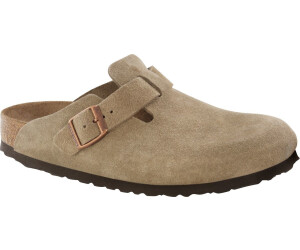 Buy Birkenstock Boston Soft Footbed Suede Leather taupe (narrow