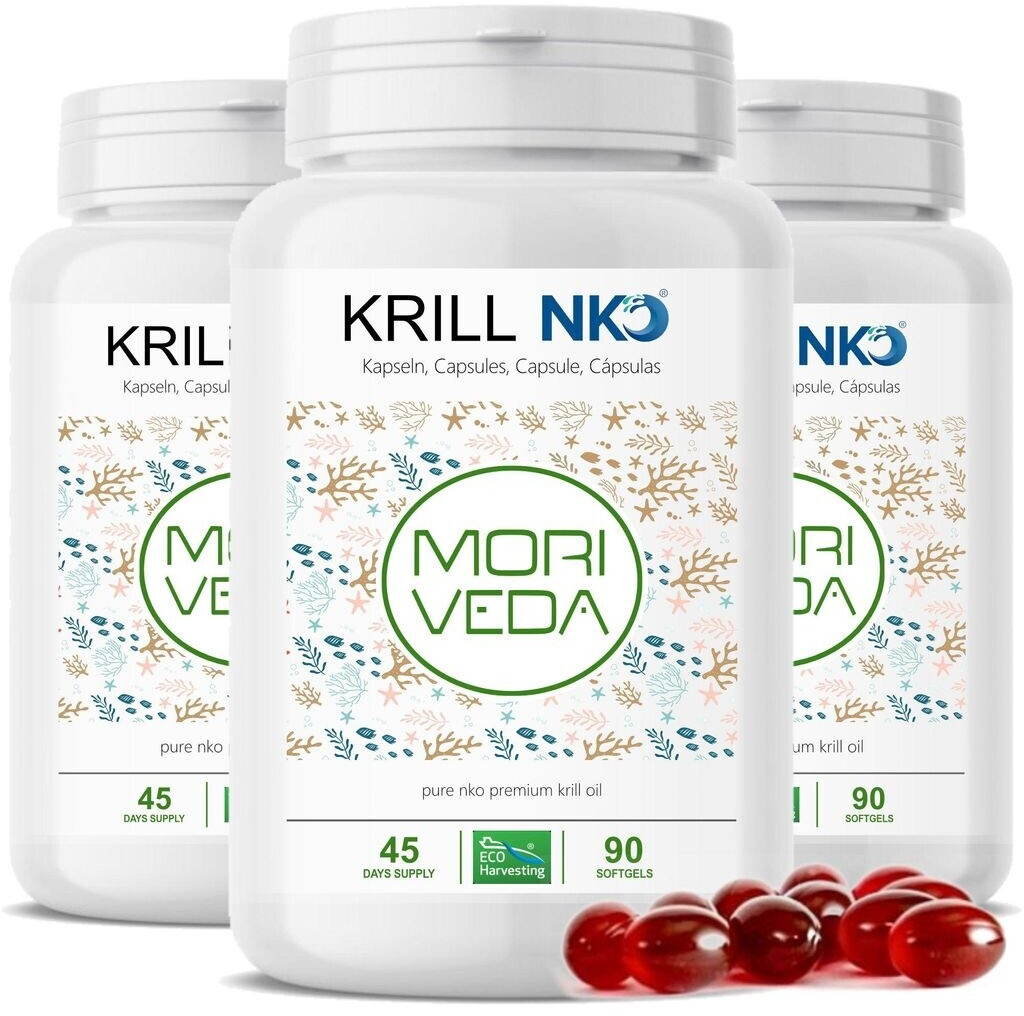 MoriVeda NKO Krillöl Kapseln ab 10,49 € | Preisvergleich bei idealo.de