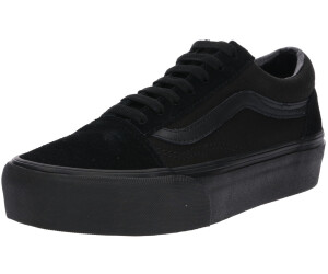 vans black platform shoes