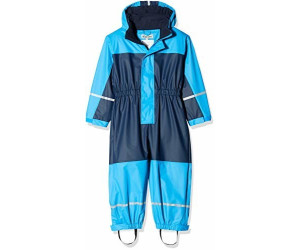Playshoes Boys Overall Basic Rainsuit with Fleece Lining 