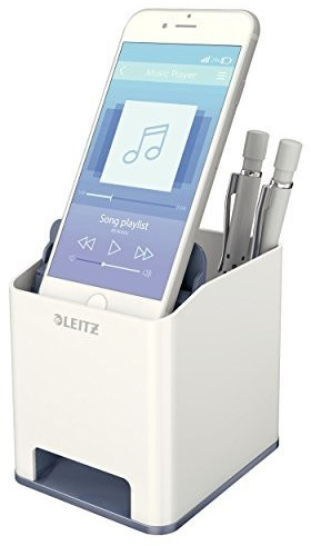 Leitz Pot à crayons amplificateur de son gris