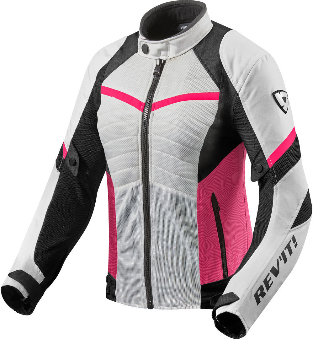 REV'IT! Blouson Arc Air noir/blanc/rose