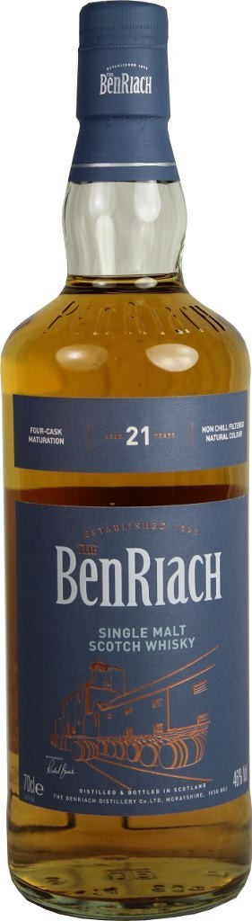 Benriach 21 ans Speyside Single Malt Scotch 0,7 L 46 %