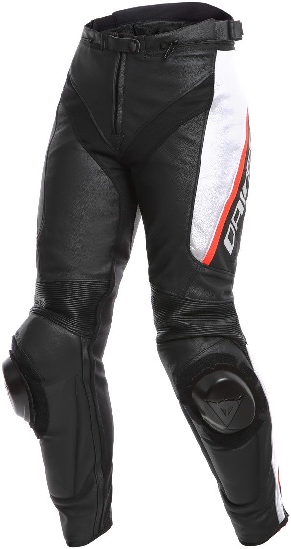 Dainese Pantalon DELTA 3 Lady noir/blanc/rouge