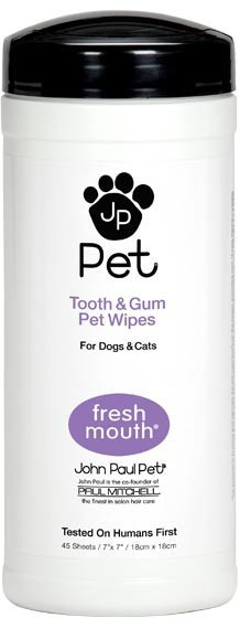 John Paul Pet Tooth & Gum Wipes 45 Pieces