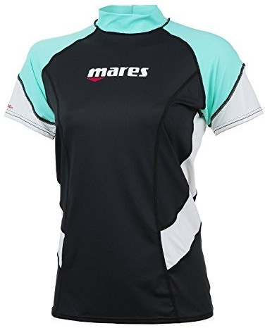 Mares Rash Guard Loose Fit Short Sleeve She Dives (412542) aqua