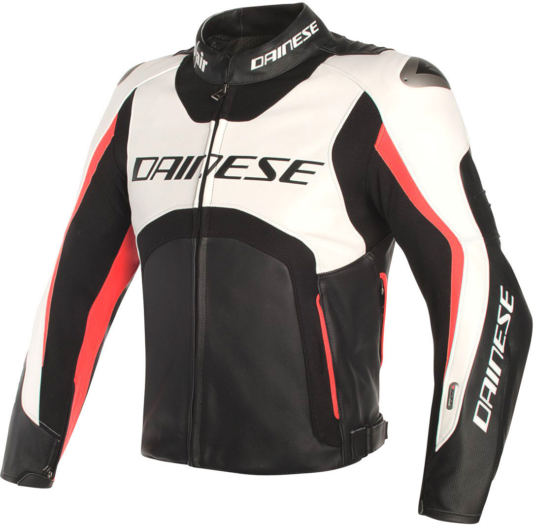 Dainese Blouson Misano D-Air noir/blanc/rouge