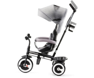 Triciclo Evolutivo Kinderkraft ASTON – Plegable, Asiento Giratorio, Capota Y Reposapiés, Para Niños De 9 Meses A 5 Años (25 Kg), Verde