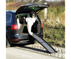 Black 155 x 38 cm Trixie Aluminium Petwalk Folding Ramp for Dog 