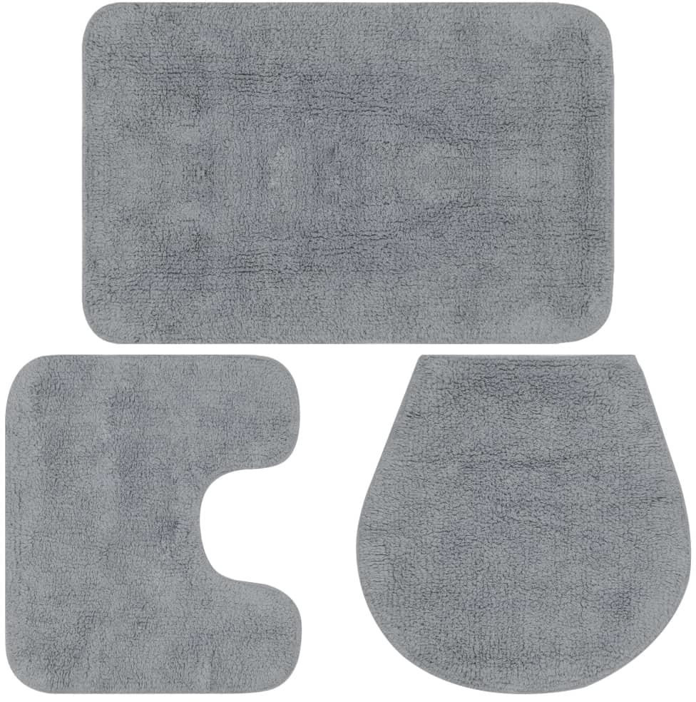 VidaXL Bath Mats Set 3 pcs. textile (133222)