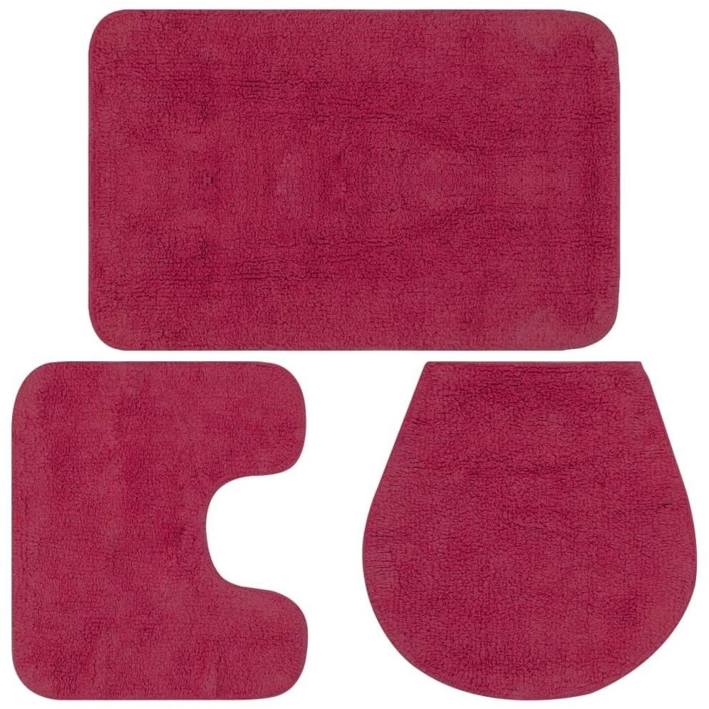 VidaXL Bath Mats Set 3 pcs. textile (133226)