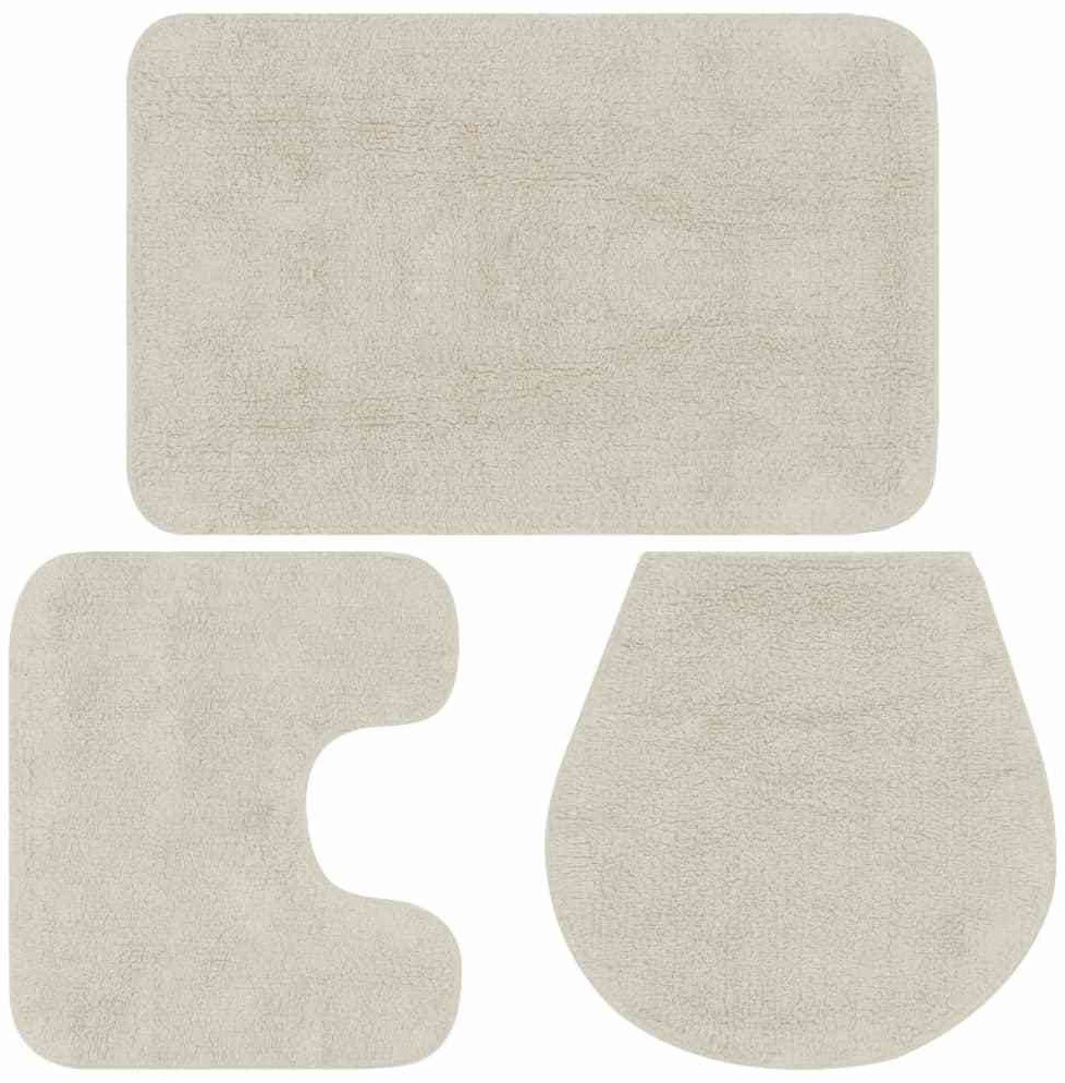 VidaXL Bath Mats Set 3 pcs. textile (133224)