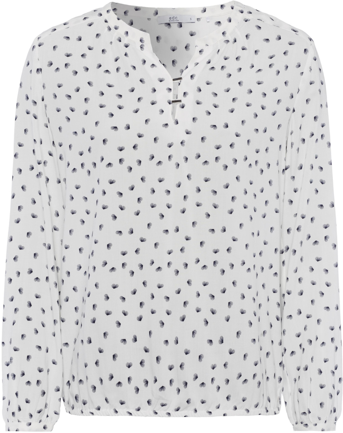 edc by Esprit Print-Bluse mit Henley-Ausschnitt (999CC1F800)