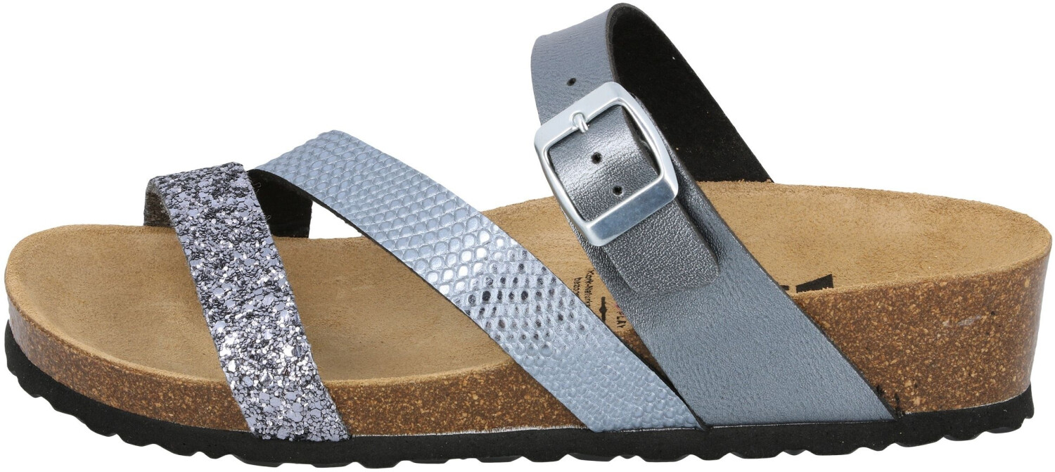 Lico NATURAL GLITTER Dames Instapschoenen, Antraciet, 38 EU : LICO