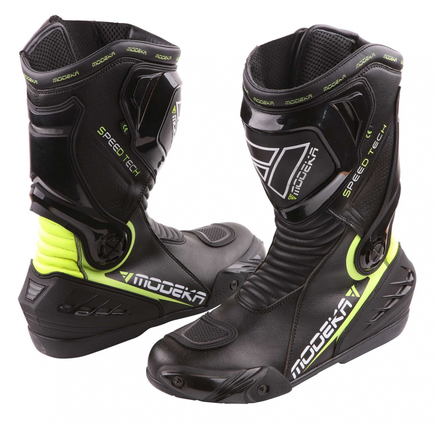 Modeka Bottes Speed Tech noir/jaune