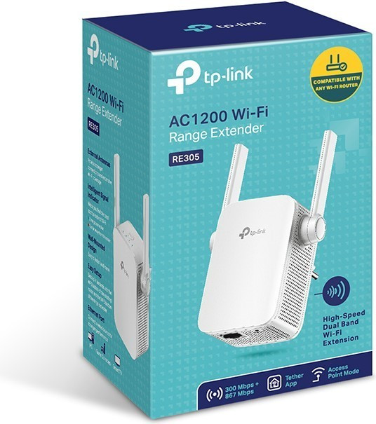 Répéteur Wifi Amplificateur Wifi, Répéteur Wifi jusqu'à 120, Répéteur Wifi  puissant avec un port Ethernet, compatible avec toutes les box Internet