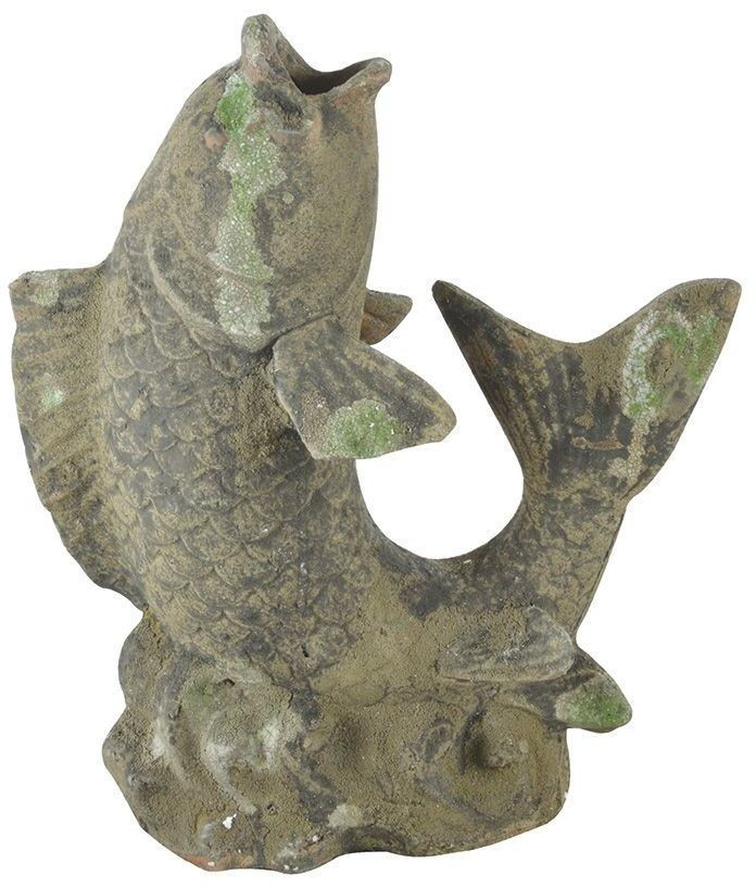Esschert Aged Ceramic Collection - Poisson déco mousse