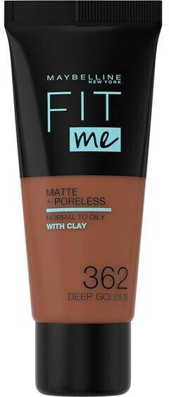 Gemey Maybelline Fit me! Matte + Poreless Make-up 362 - Deep Golden (30ml)