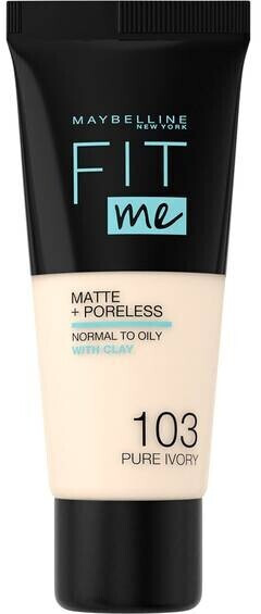Gemey Maybelline Fit me! Matte + Poreless Make-up 103 - Pure Ivory (30ml)