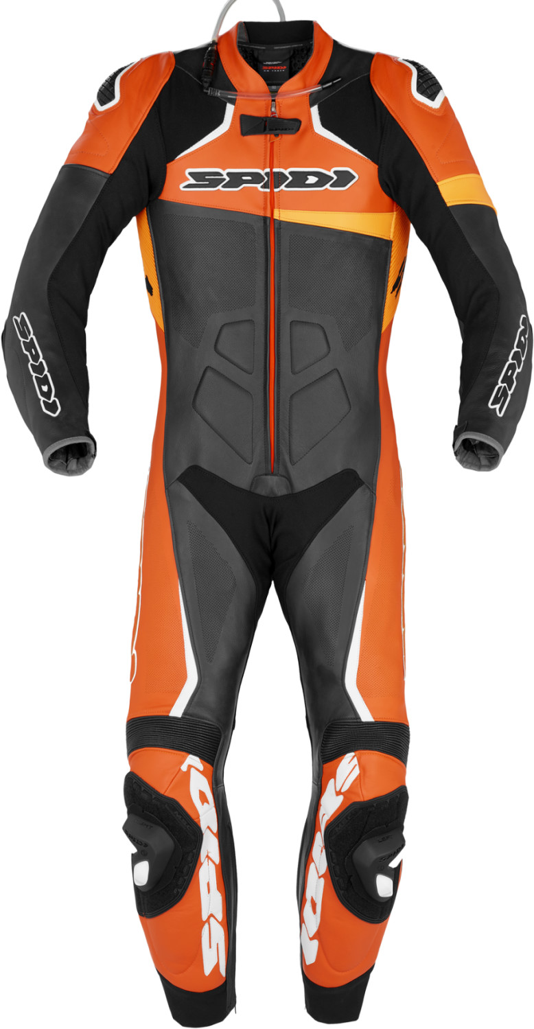 Spidi Combinaison Race Warrior Perforated noir/orange/rouge