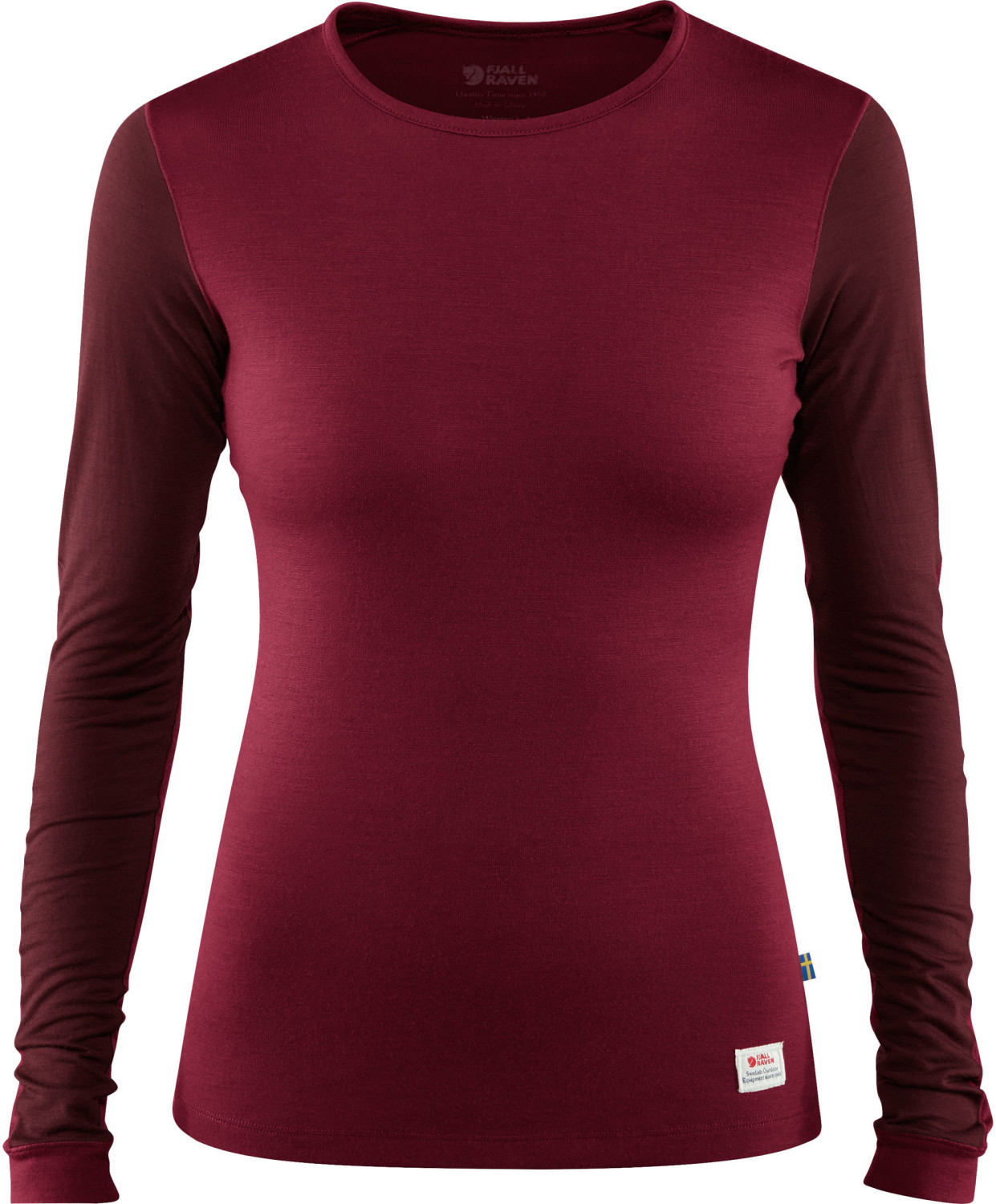 Fjällräven Keb Wool T-Shirt LS W plum dark garnet
