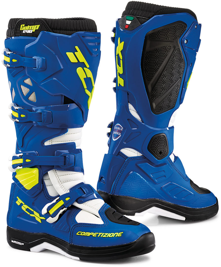 TCX Bottes Comp Evo 2 Michelin bleu/blanc
