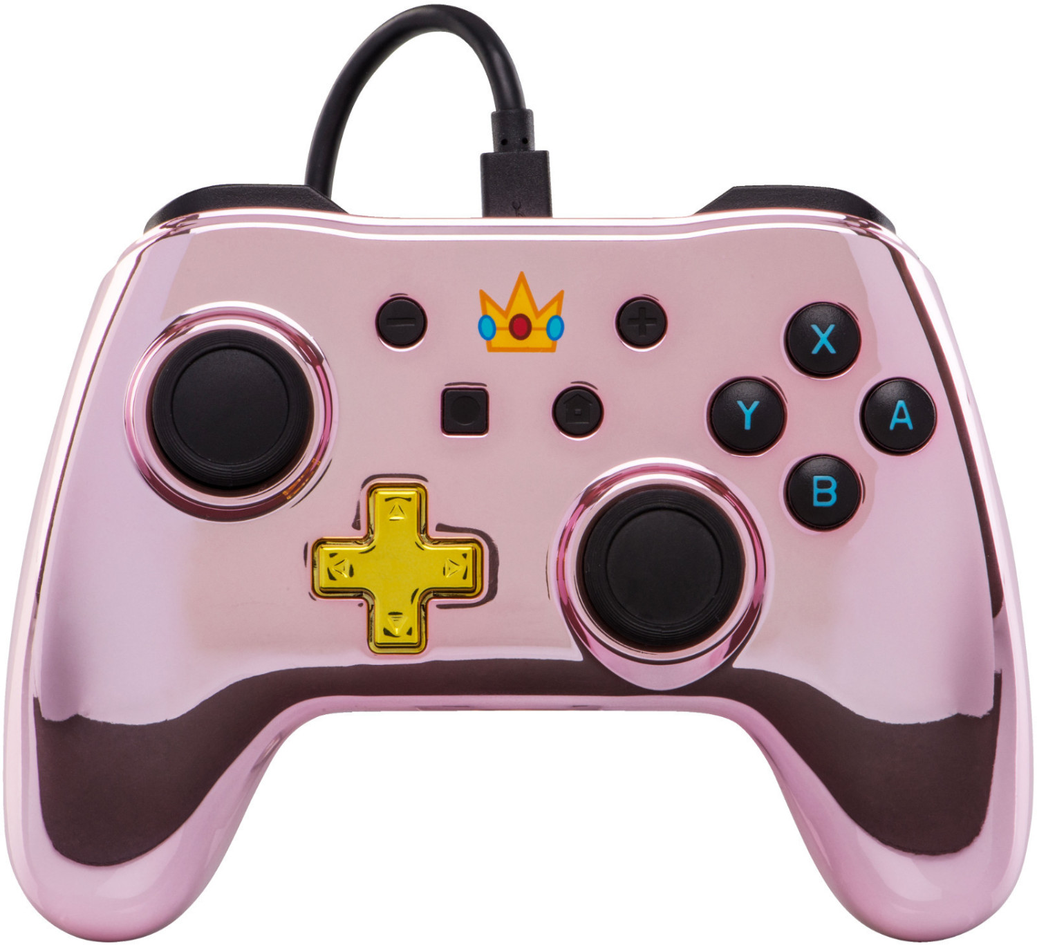 PowerA Nintendo Switch Wired Chrome Controller (Princess Peach)