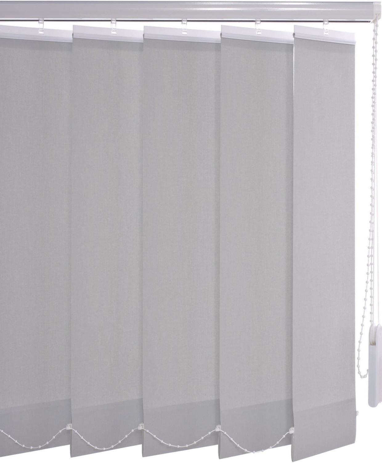 Liedeco Lamellenvorhang-Vertikalanlage 200cm) x Preisvergleich ab bei 89mm | (180 € 136,95 Grau