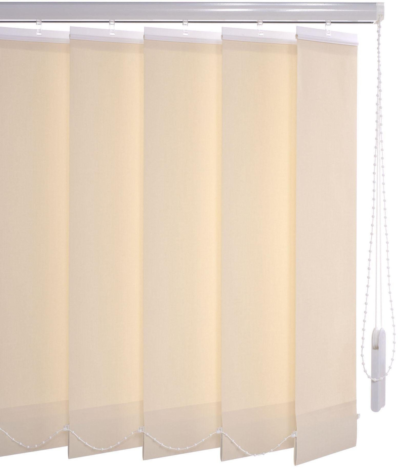 Liedeco Lamellenvorhang-Vertikalanlage 89mm (180 x 100cm) Beige ab 93,90 €  | Preisvergleich bei