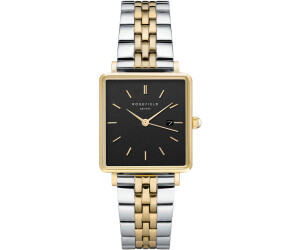 Rosefield black shop and gold watch