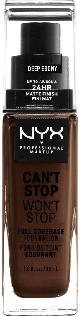NYX Make-up Can't Stop Won't Stop 24-Hour Foundation 25 Deep Ebony (30ml)
