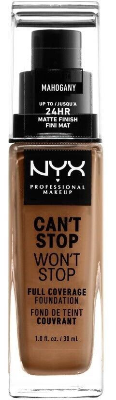 NYX Make-up Can't Stop Won't Stop 24-Hour Foundation 16 Mahogany (30ml)