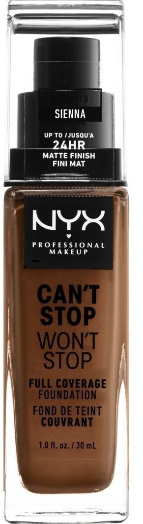 NYX Make-up Can't Stop Won't Stop 24-Hour Foundation 17.5 Sienna (30ml)