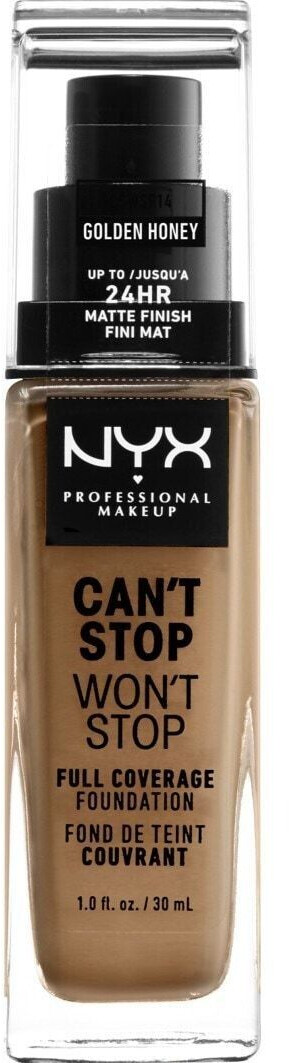 NYX Make-up Can't Stop Won't Stop 24-Hour Foundation 14  Golden Honey (30ml)