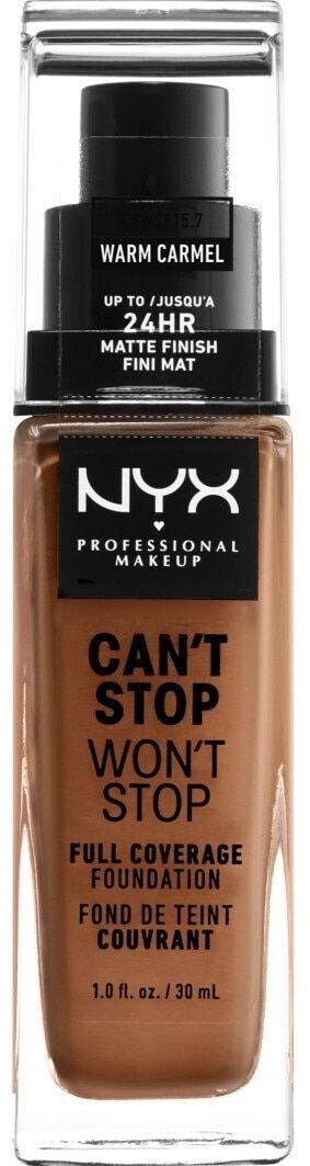 NYX Make-up Can't Stop Won't Stop 24-Hour Foundation 15.7 Warm Caramel  (30ml)