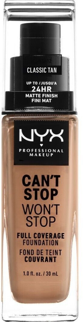 NYX Make-up Can't Stop Won't Stop 24-Hour Foundation 12 Classic Tan (30ml)