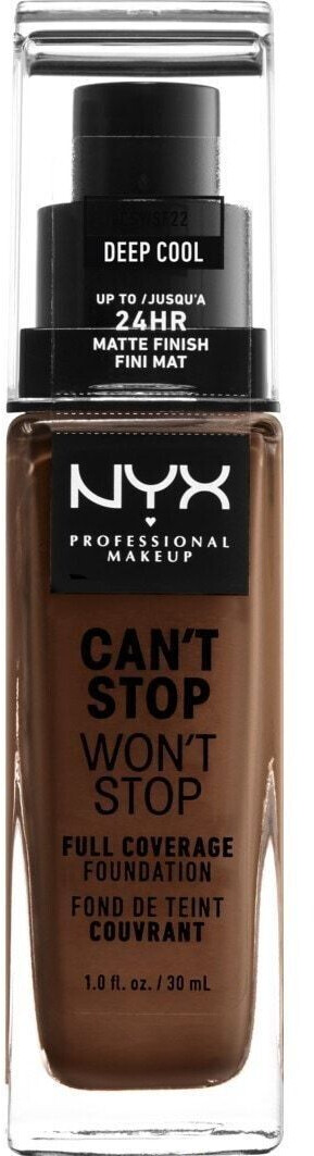 NYX Make-up Can't Stop Won't Stop 24-Hour Foundation 22 Deep Cool (30ml)
