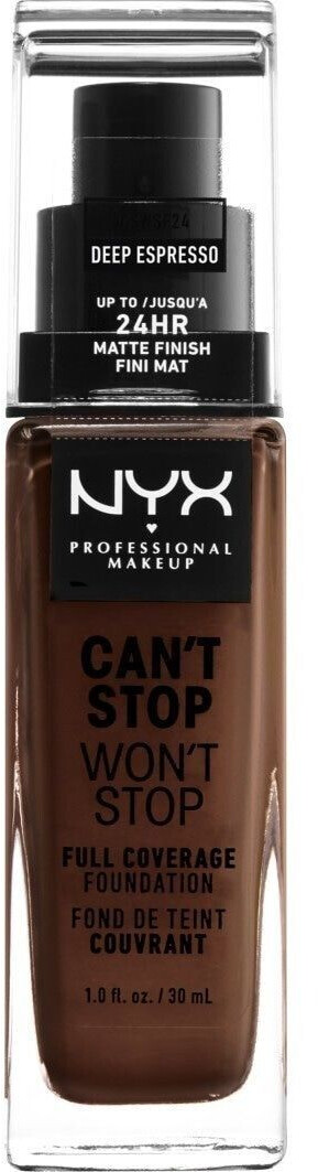NYX Make-up Can't Stop Won't Stop 24-Hour Foundation 24 Deep Espresso (30ml)