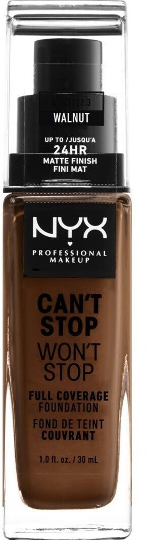 NYX Make-up Can't Stop Won't Stop 24-Hour Foundation 22.3 - Walnut (30ml)