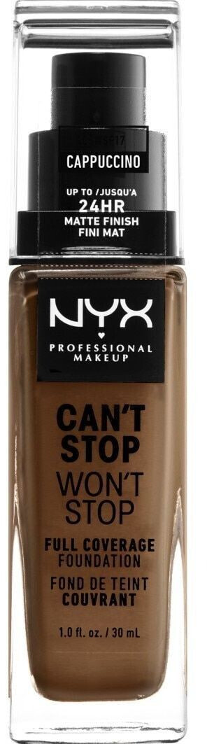 NYX Make-up Can't Stop Won't Stop 24-Hour Foundation 17 Cappuccino (30ml)