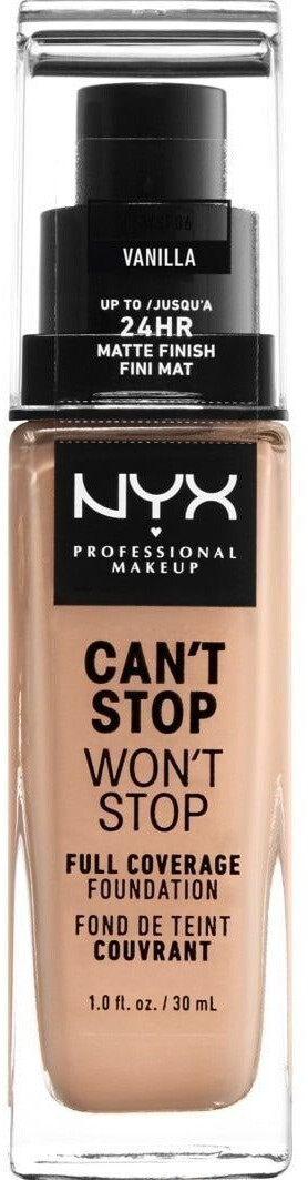 NYX Make-up Can't Stop Won't Stop 24-Hour Foundation 6 Vanilla (30ml)