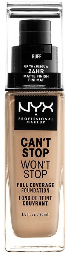 NYX Make-up Can't Stop Won't Stop 24-Hour Foundation 10 - Buff (30ml)