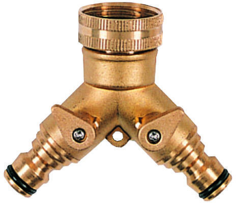 10T Nez de robinet 2 voies en laiton