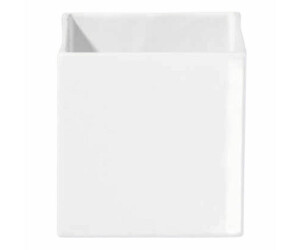 Vaso Da Fiori ASA Selection Quadro Classic – Ceramica Bianca Lucida, 25 Cm, Design Semplice Ed Elegante
