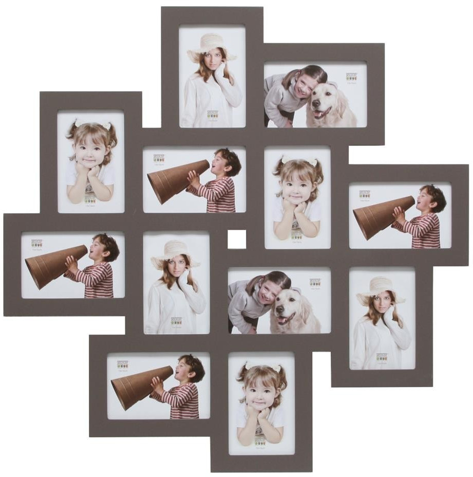 Deknudt Picture Frame for 12 Photos taupe