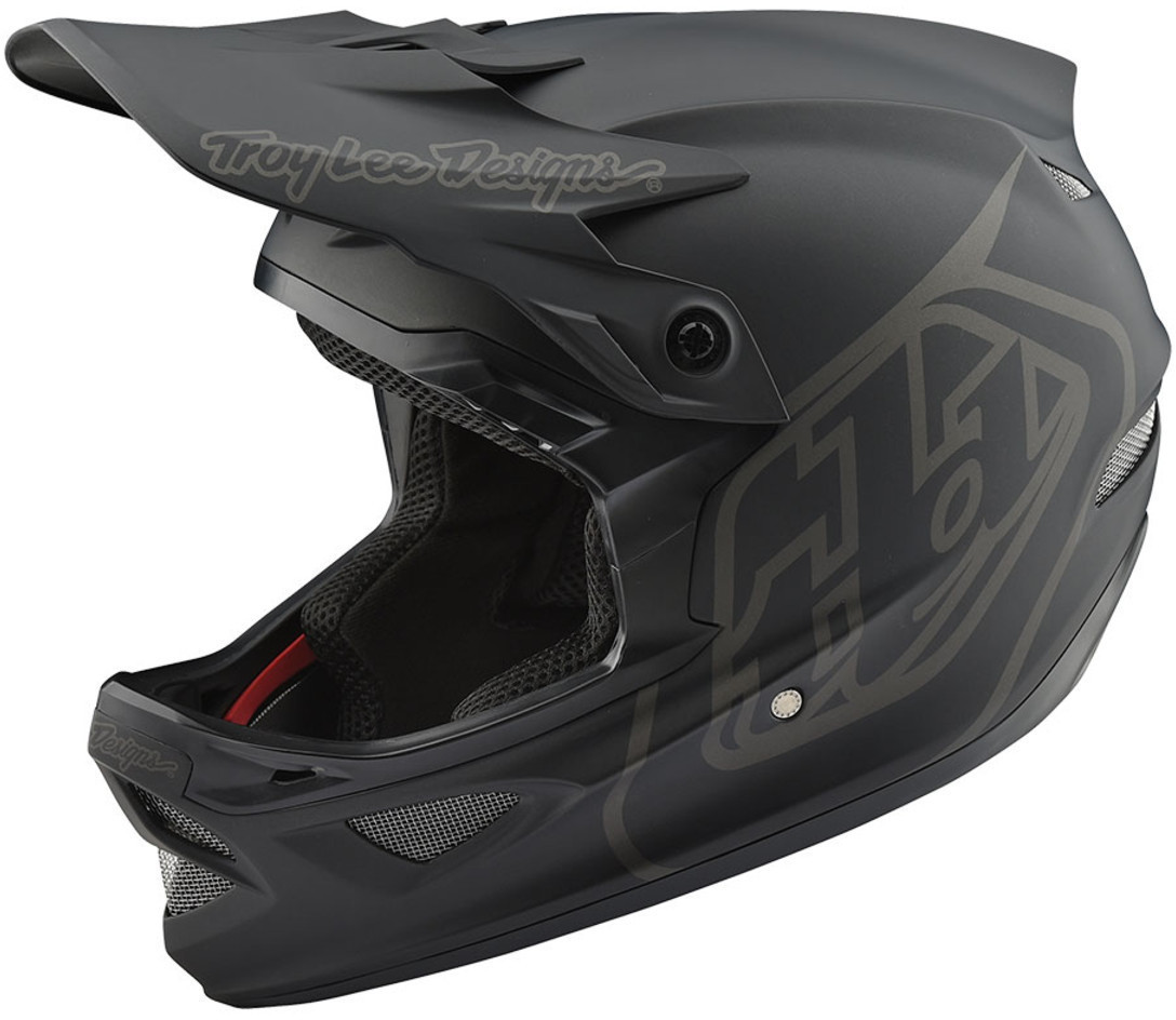 Photos - Bike Helmet TLD Troy Lee Designs Troy Lee Designs D3 Fiberlite Mono Black 