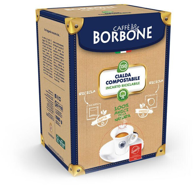 Caffè Borbone Cialde ESE 44mm compostabili - Miscela Oro (150 cialde) a €  29,35 (oggi)