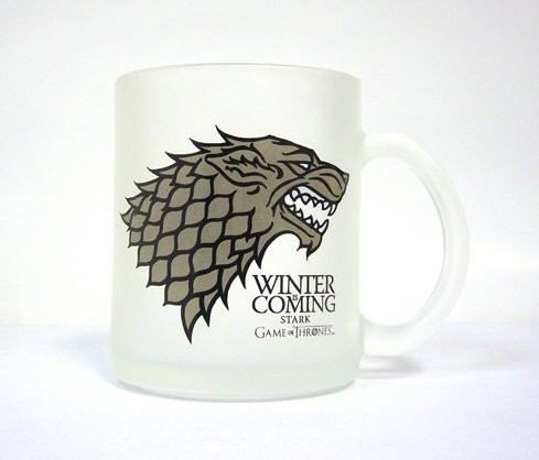 SD Toys Game Of Thrones Winter Is Coming Stark Glass Mug