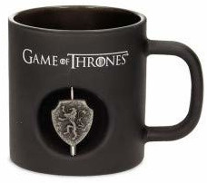 SD Toys Lannister 3D Rotating Emblem Black Glass 3D Black